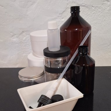 Emballage, pumper m.m.