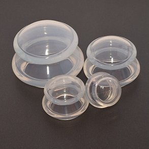 Silikonecups (4 stk.) klar.