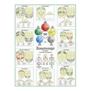 Zoneterapi 40 x 60 cm plus opslagsbog
