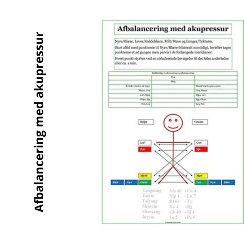 Afbalancering med akupressur