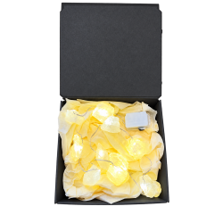 Dekorativ LED-lysk�de med r� krystaller 0,5 m