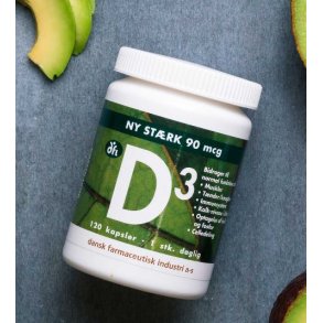 D3 90 mcg. 120 stk. - fra Gr�nne Vitaminer - vegetabilsk 