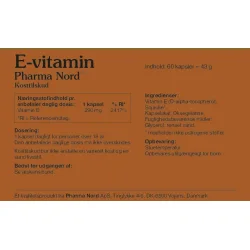 E-Vitamin 60 stk. Pharma Nord