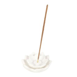 Hvid lotus r�gelsespind holder