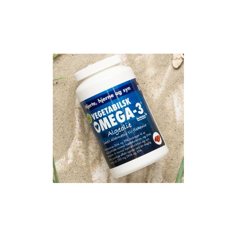 Omega 3 algeolie 180 stk. - de gr�nne vitaminer - vegetabilsk 