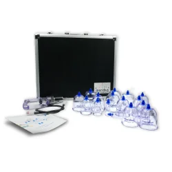 Cupping st 16 cups i kuffert - Meridius VIVA