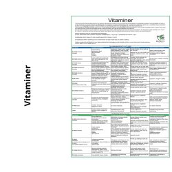 Vitamin  og mineral oversigt  (2 stk.)