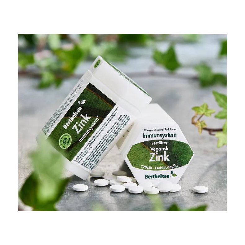 Zink 20 mg.  � vegansk, Berthelsen - vegetabilsk 