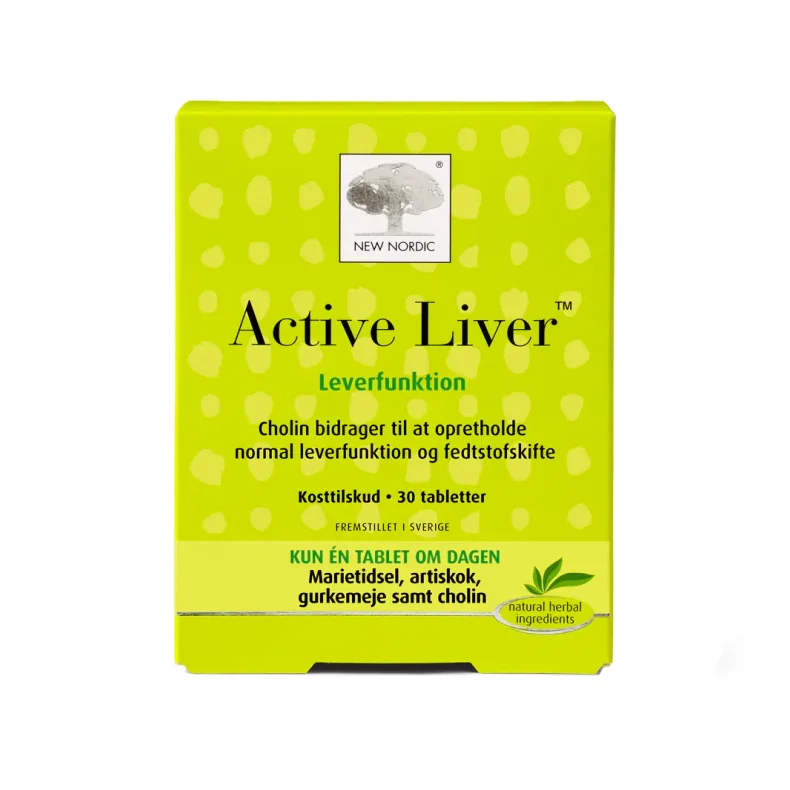 Active Liver 30 stk. Leverfunktion. NEW NORDIC