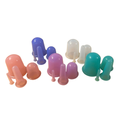 Silikone cupping sampak 4 stk. cups + 1 olie
