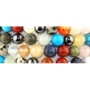 Armbnd med 6mm. sten/krystal ass