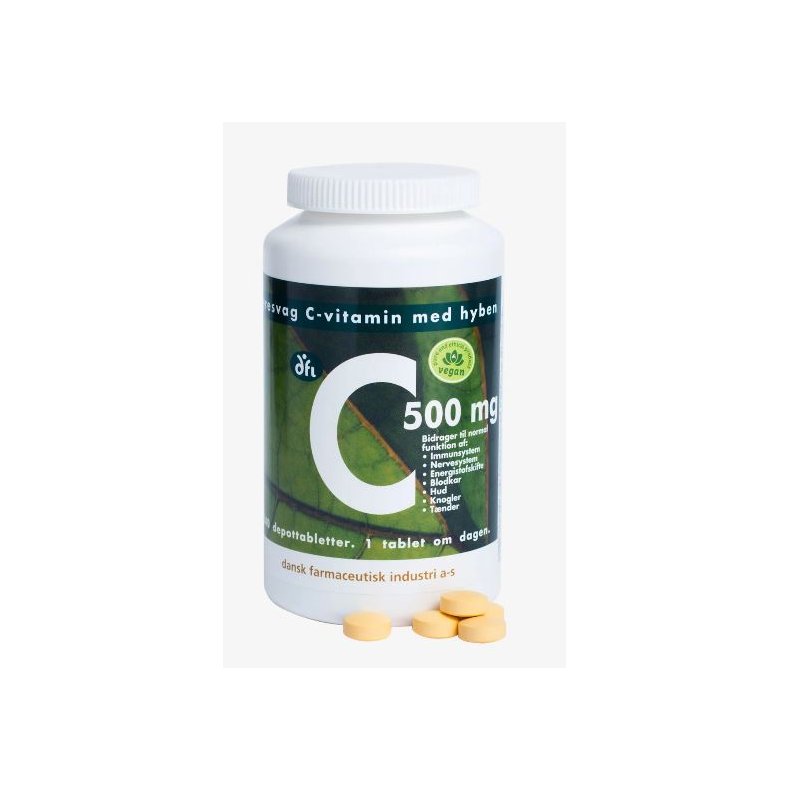 C-vitamin syresvag 500mg. 240 stk. vegan. Berthelsen