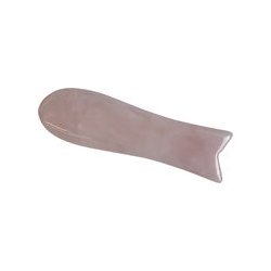 Gua sha fisk i obsidian, rosenkvarts eller jade:
