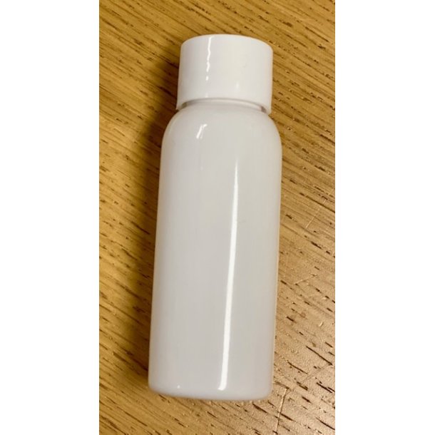 Hvid plastflaske 30 ml