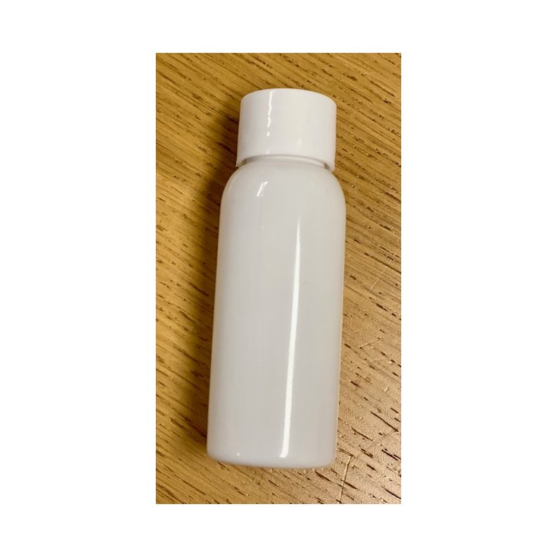 Hvid plastflaske 30 ml
