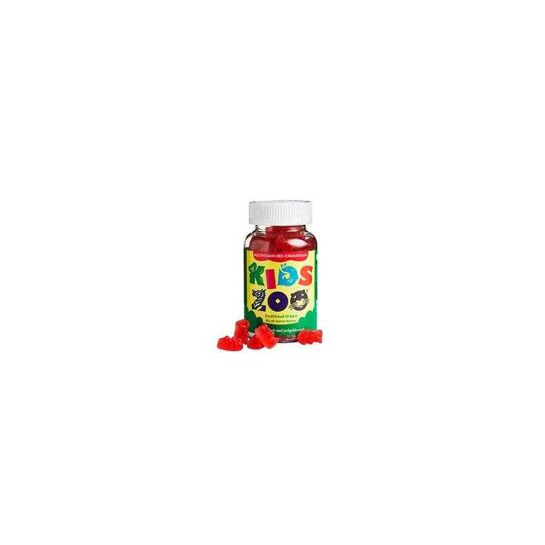 Kids Zoo Multivitamin jordbr - 60 stk.