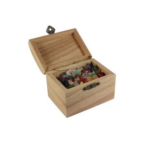 Skattekiste med krystaller