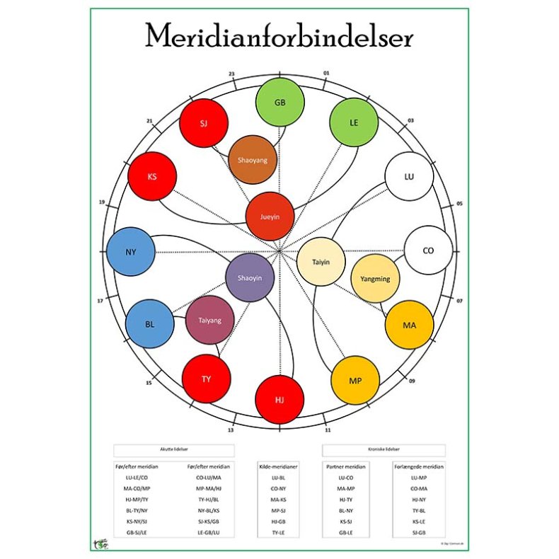Planche meridian forbindelser
