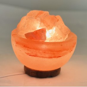 Himalaya saltlampe (bowle med chips)