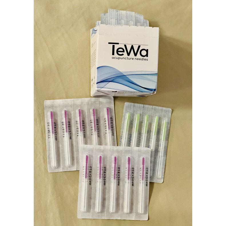 Akupunkturnle til ansigtet -  Tewa startpakke (6 pakker  100 stk.)
