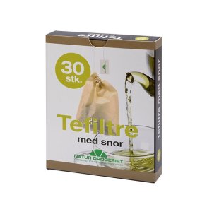 Tefiltre med snor 30 stk.
