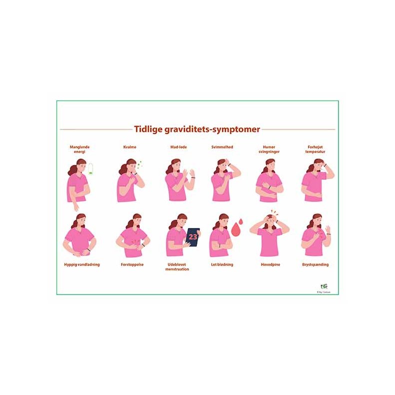 Tidlige tegn p� graviditet og kvindeligt hormon